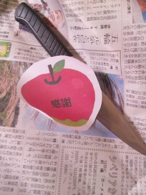 包丁研ぎ　りんご.JPG